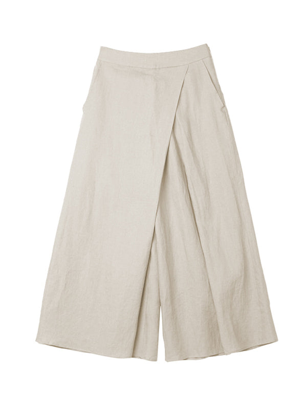 Loose Ninth Pants Solid Color Casual Pants Bottoms