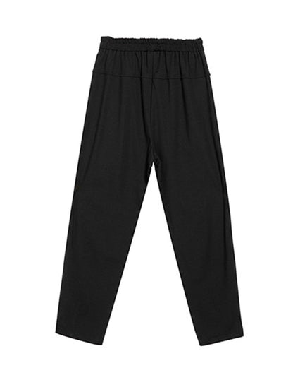 Harem Pants Ninth Pants Pockets Split-Joint Casual Pants Bottoms Ninth Pants