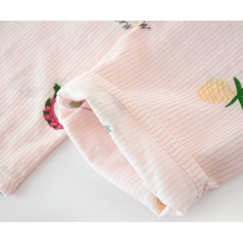 Printed  Long Sleeve Pajama Set