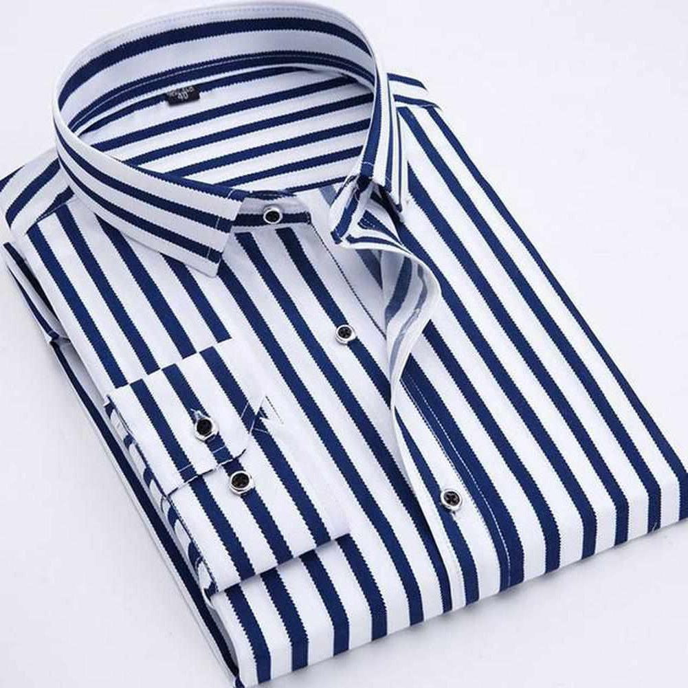 Saint Morris Long Sleeve Striped Shirt