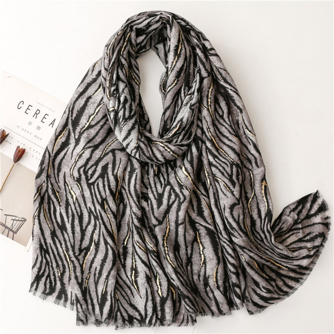 Scarvii - Bold Zebra Print Scarf