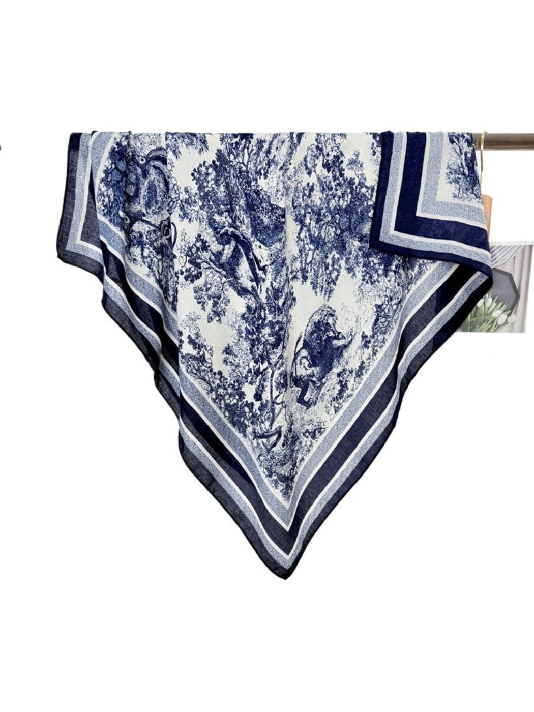Scarvii - Jungle Print Square Scarf for Women