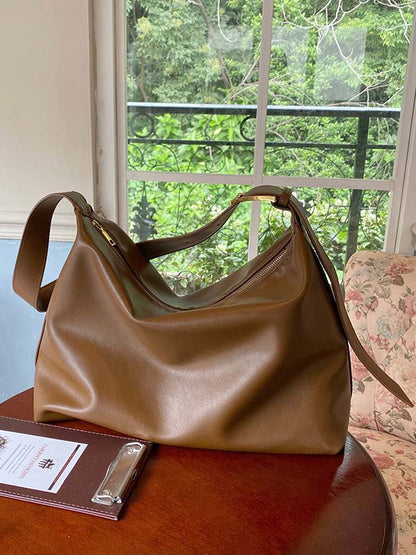 Casual Solid Color PU Tote Bags Accessories