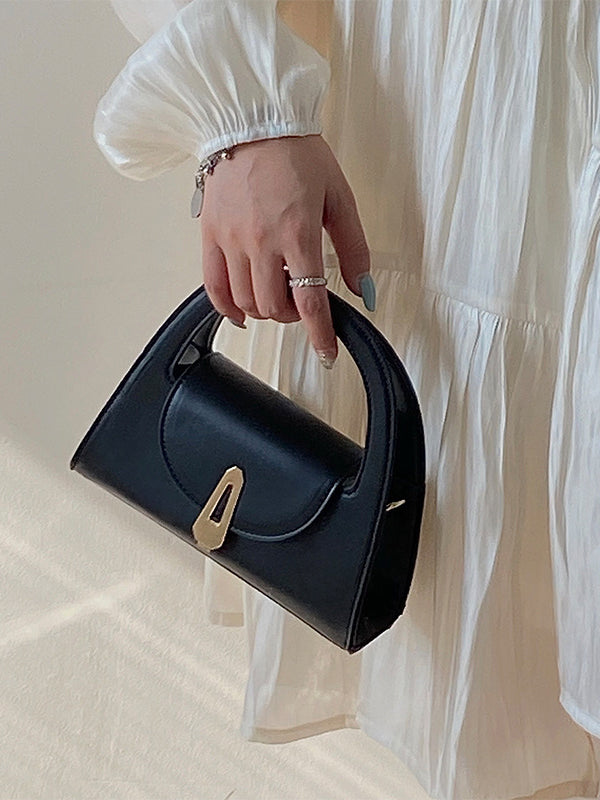 Hollow Solid Color Crossbody Bags