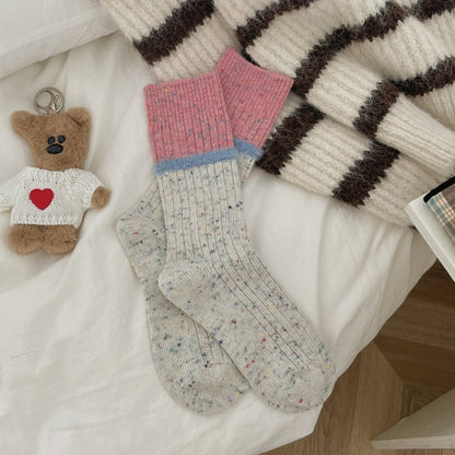 Rufia - Striped Mid-Calf Thermal Socks