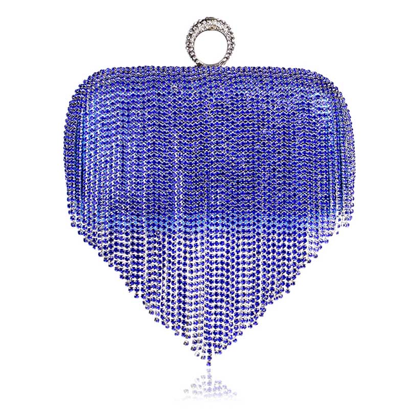 Rhinestone Tasseled Party Handbag