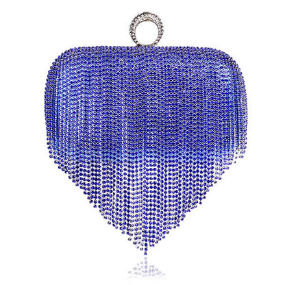Rhinestone Tasseled Party Handbag