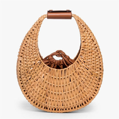Durable Fashion Rattan Weaving Hand Bag