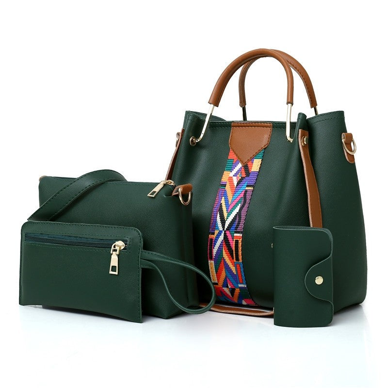 Fashion Four-Piece Mother Bag Handheld One Shoulder Messenger Bag