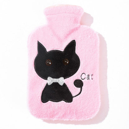 Cartoon Printed Flannelette Cover Infusing Water Hot Water Bag