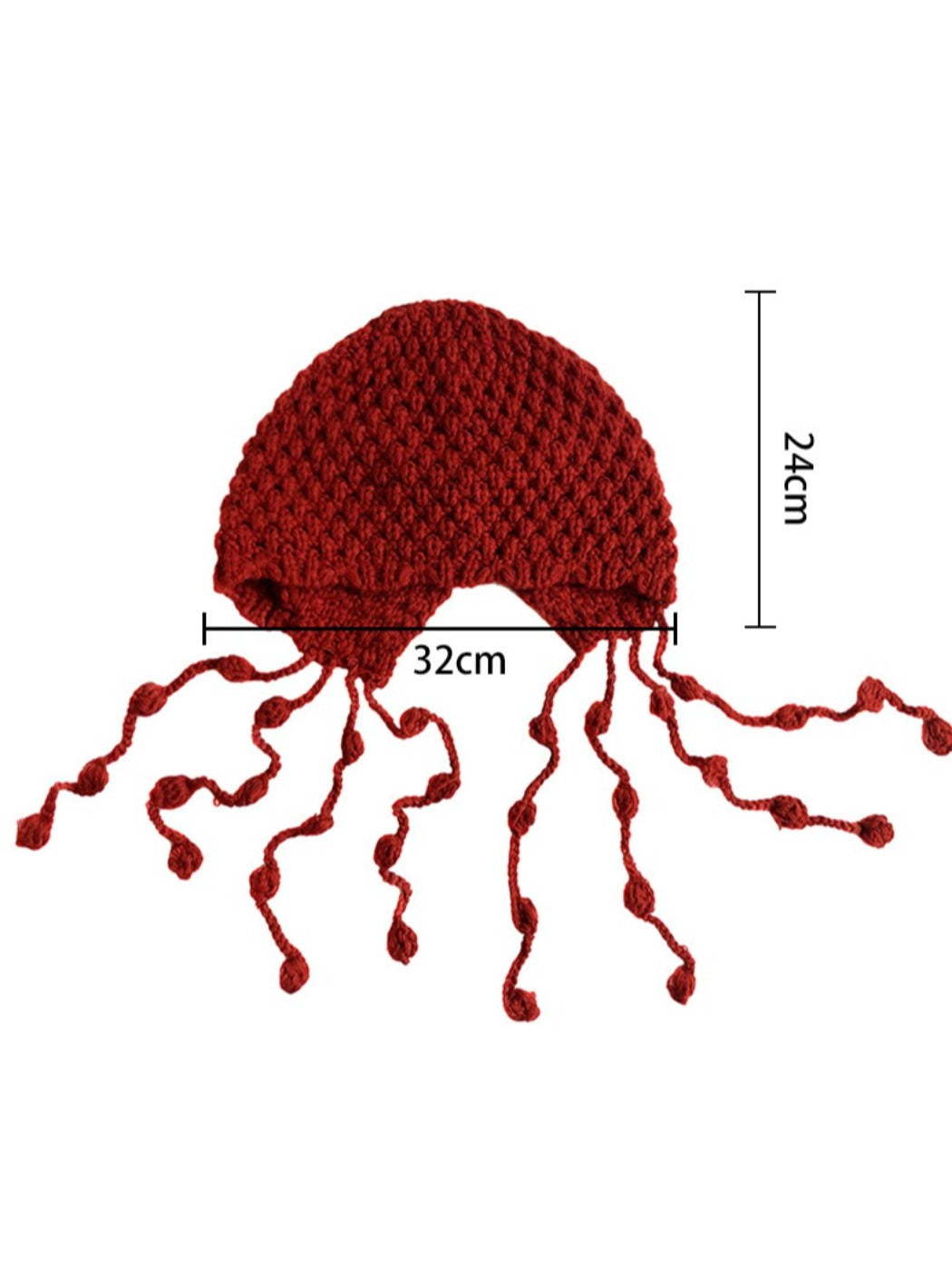 Haila - Women's Boho Knitted Beanie with Fringe and Pompom
