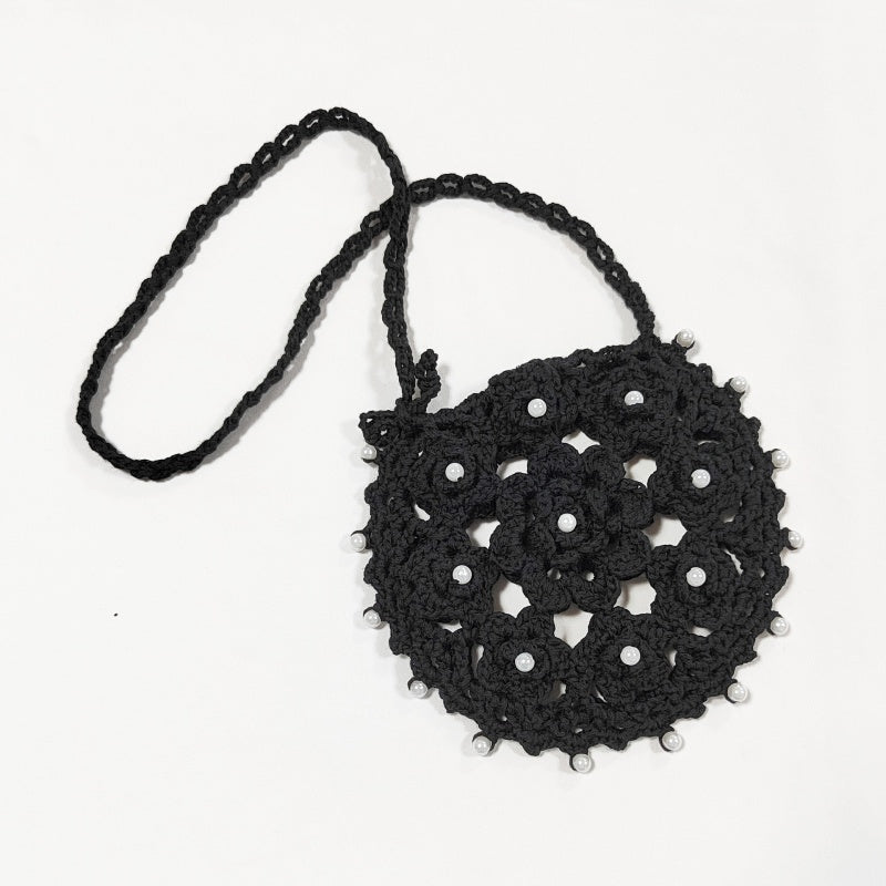 Crochet Granny Square Bag Hand Hook Hollow Bag