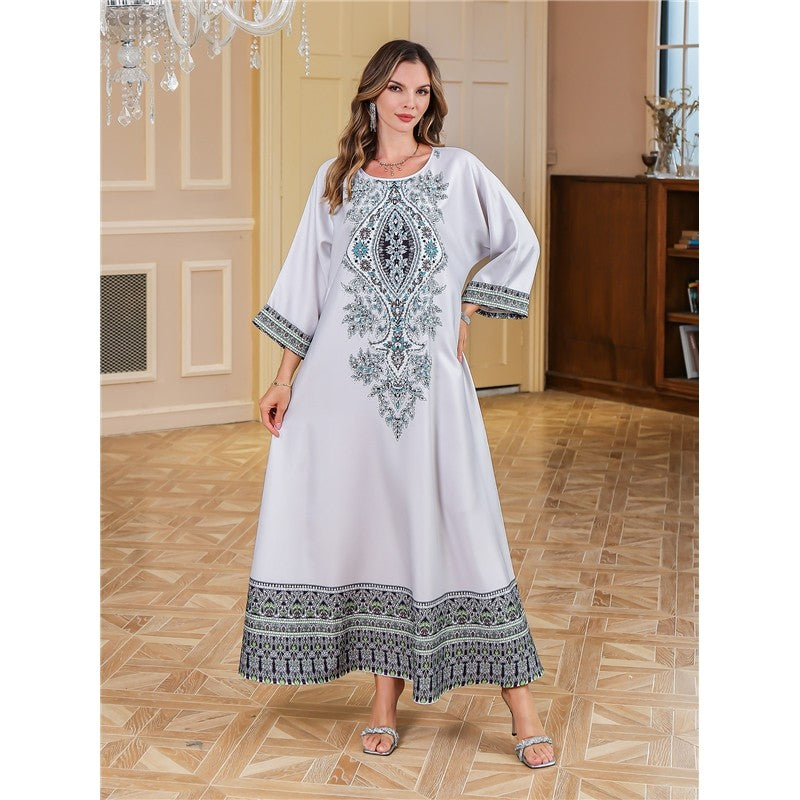 Printed Tribal Muslim Abaya