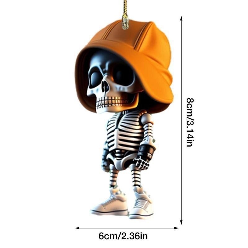 Acrylic Halloween Skeleton Pendant