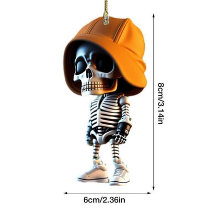 Acrylic Halloween Skeleton Pendant