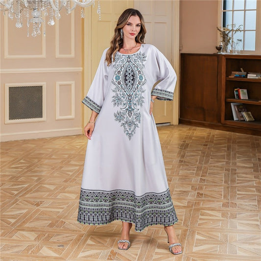 Printed Tribal Muslim Abaya