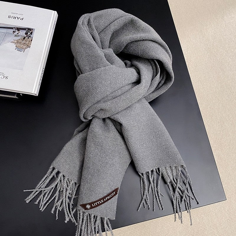 Color Blocking Imitation Cashmere Scarf