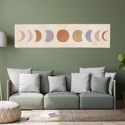Abstract Art Moon Phase Tapestry Cute Moon Tapestry Wall Hanging For Bedroom Living Room Decor