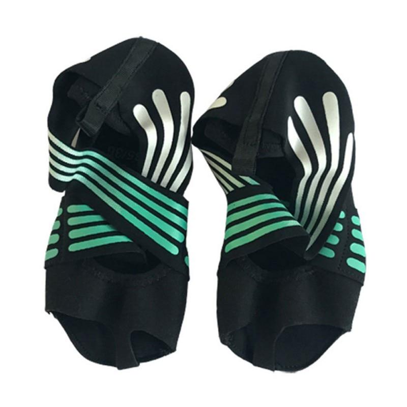 Anti-Slip Fitness Dance Pilates Socks Professional Indoor Yoga Sock  Five Toe Backless Fitness Ballet Ladies Socks
