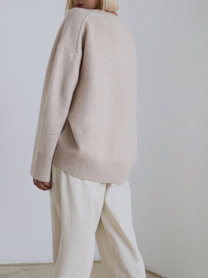 Knit Sweater And Pleated Skirt Set Soft