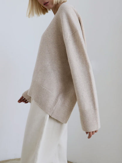 Knit Sweater And Pleated Skirt Set Soft