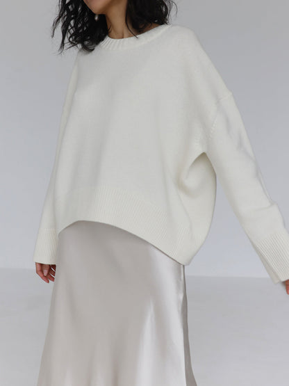 Knit Sweater And Pleated Skirt Set Soft