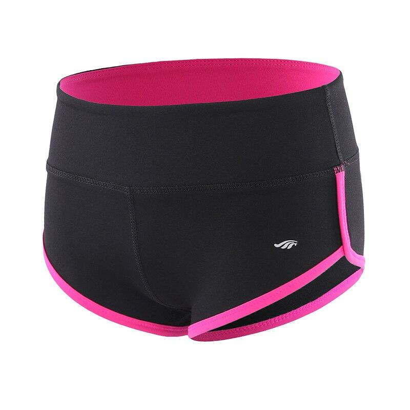 Besgo Sexy Exercise Shorts Women Slim Mini Length Fold-Over Waistband Pilates Running Yoga Shorts Push Up Sports Clothing