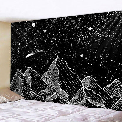 Tapestry Bohemian Decoration Wall Hanging Bedroom Psychedelic Scene Starlight Art Home Decoration