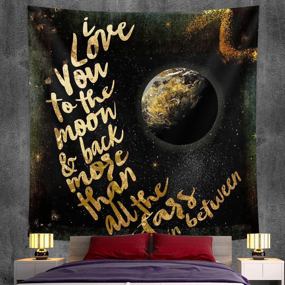 Tapestry Bohemian Decoration Wall Hanging Bedroom Psychedelic Scene Starlight Art Home Decoration