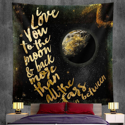 Tapestry Bohemian Decoration Wall Hanging Bedroom Psychedelic Scene Starlight Art Home Decoration