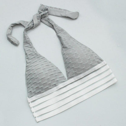 Sexy Deep V-Neck Halter Workout Women Bar Women Clothing 11 Color