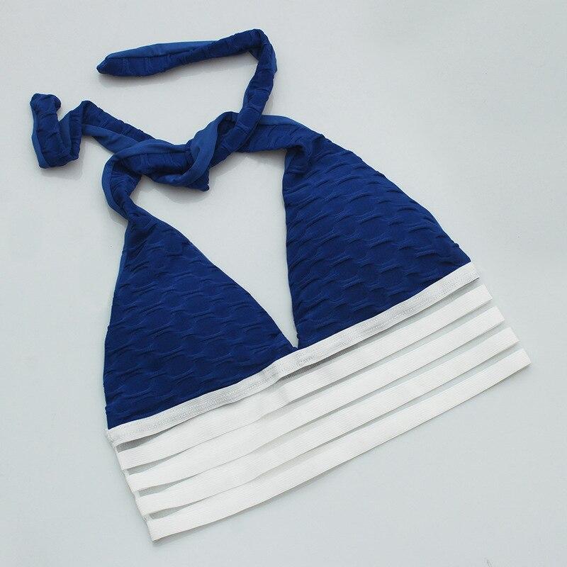 Sexy Deep V-Neck Halter Workout Women Bar Women Clothing 11 Color