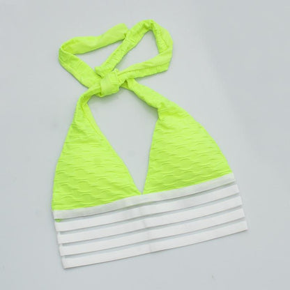 Sexy Deep V-Neck Halter Workout Women Bar Women Clothing 11 Color
