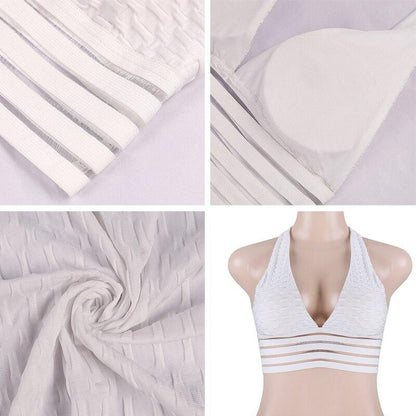 Sexy Deep V-Neck Halter Workout Women Bar Women Clothing 11 Color