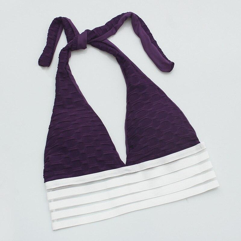 Sexy Deep V-Neck Halter Workout Women Bar Women Clothing 11 Color