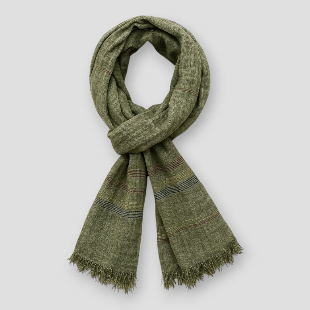 Saint Morris Linen Tassels Scarf