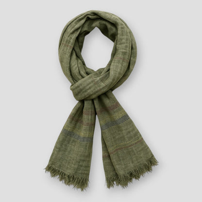 Saint Morris Linen Tassels Scarf