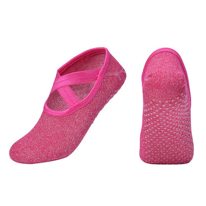 Cotton Yoga Socks Women Anti Slip Dance Professional Ballet Heel Protector Female Sports Dancing Calcetines Medias Pilates Socks