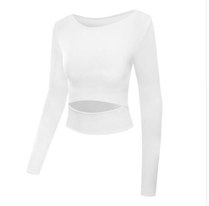 Yoga Shirts Women Ombre Cropped Seamless Long Sleeve Top Crop Top Women Workout Shirts For Women Sports Tops Gym Women