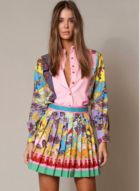 Kerry Shirt & Skirt Set