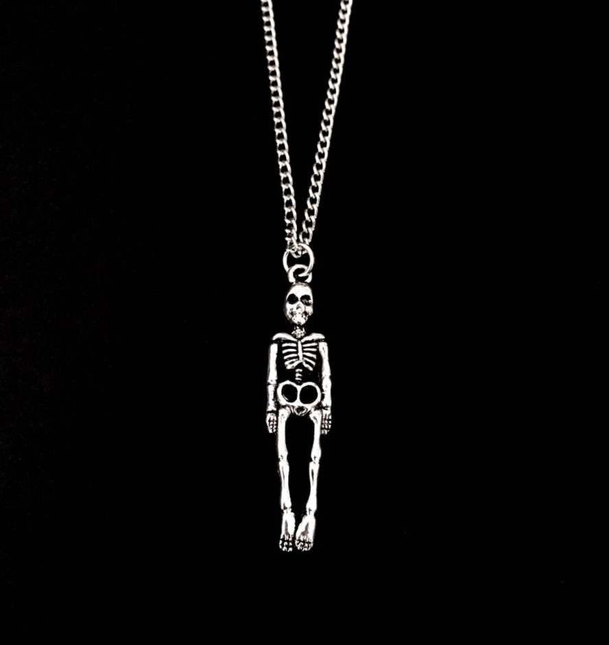 Fashion Gothic Vinage Rib Cage Necklace Anatomical Skeleton Heart Goth Punk Unique Retro Pendant Necklace Jewelry For Men/Women