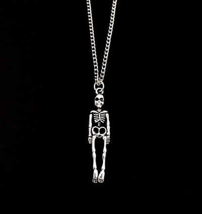 Fashion Gothic Vinage Rib Cage Necklace Anatomical Skeleton Heart Goth Punk Unique Retro Pendant Necklace Jewelry For Men/Women