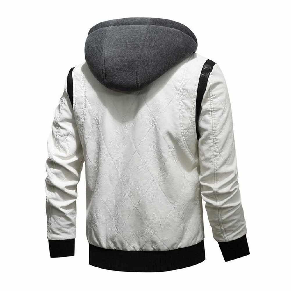 North Royal Hooded Leather Jacket
