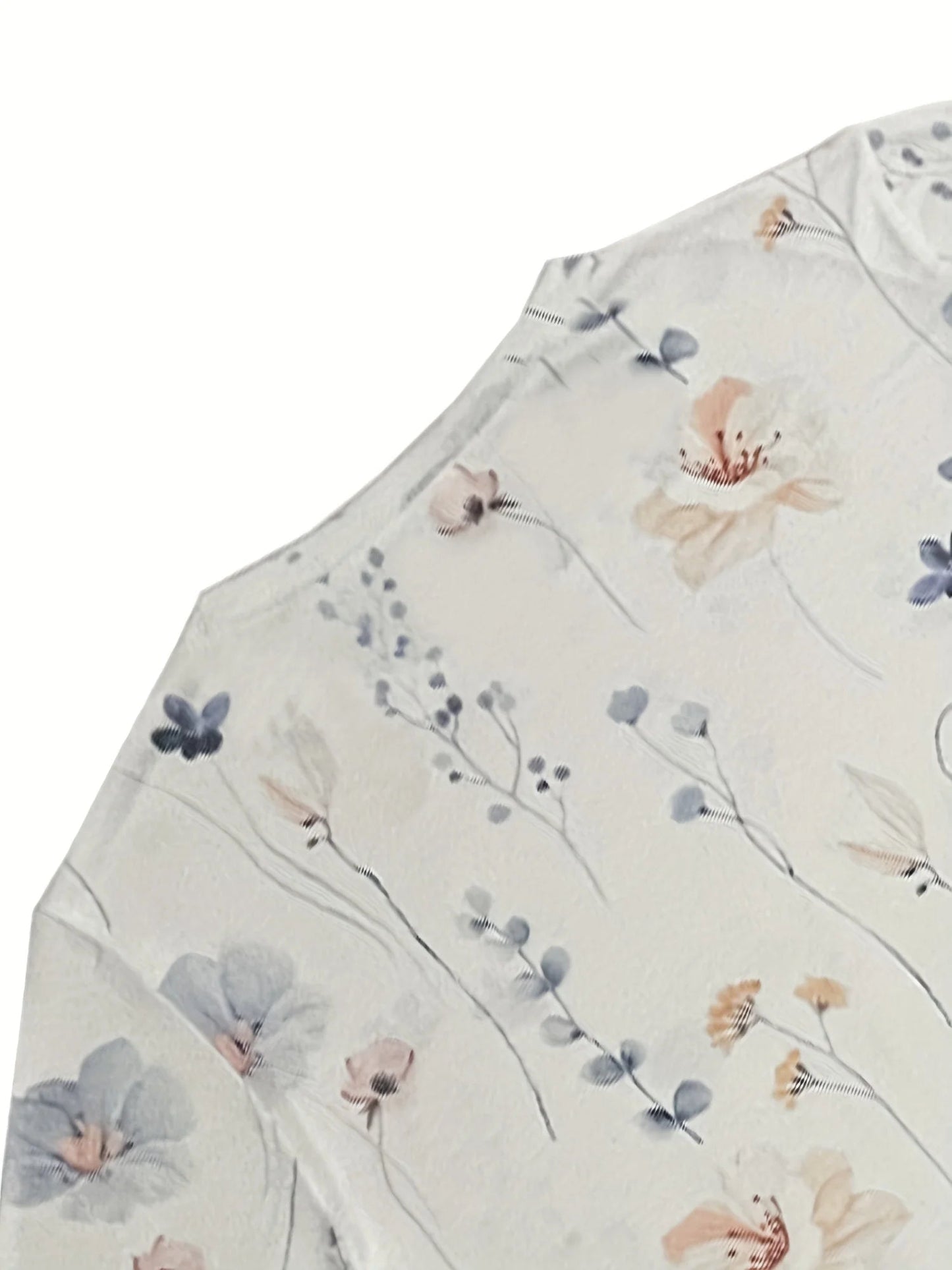 Floral Print Crew Neck T-Shirt, Casual Long Sleeve Top For Spring & Fall, Women'S Clothing