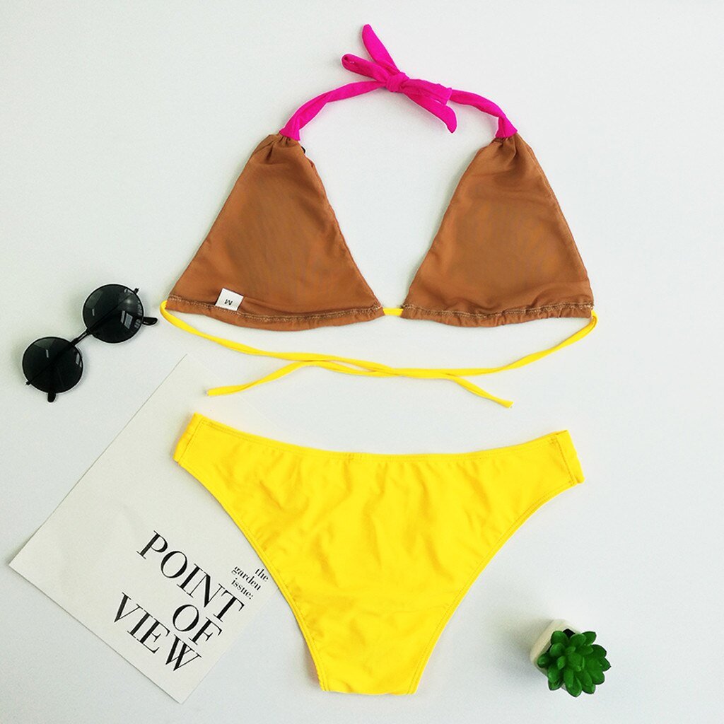 Bikini Women Halter Bikini Split Body Swimsuit Beachwear Suit Beach Swimwear