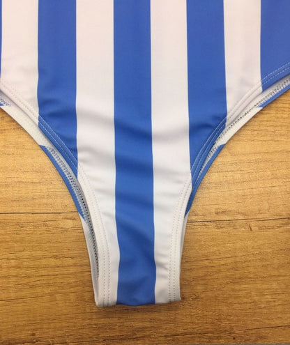 Women Sexy Bikinis Sets One Piece Striped Swimsuit