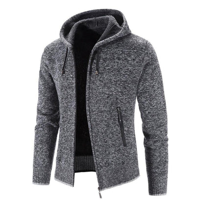 Saint Morris Velvet Hood Cardigan