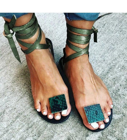 Nude Straps Rome Sandals Women Flat Sandals  Women'S Shoes