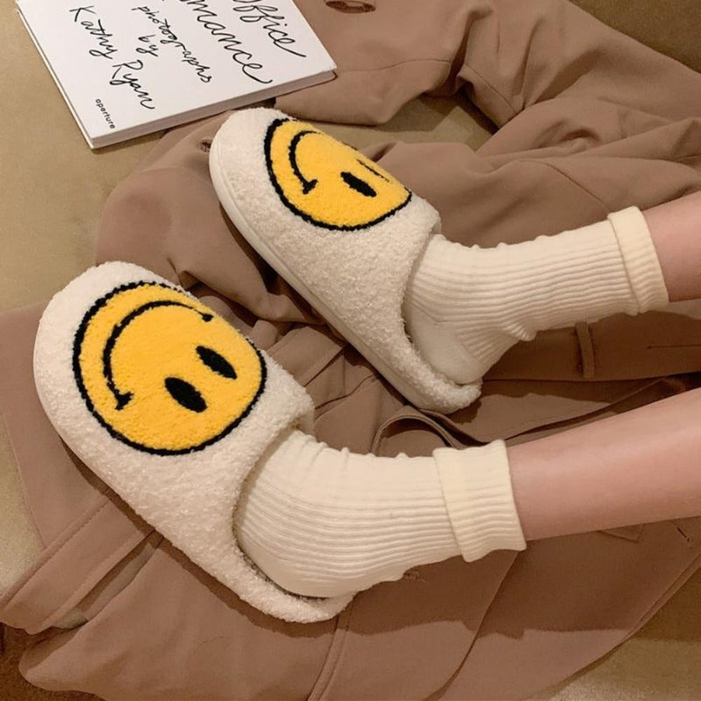 Saint Morris Fluffy Smiley Slippers