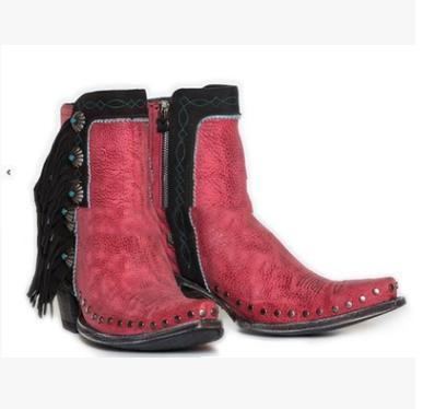 Winter The New Women'S Boots Women'S Shoes Tassel Zipper Comfortable Woman Retro Fashion Sexy Pu Big Size 34-43